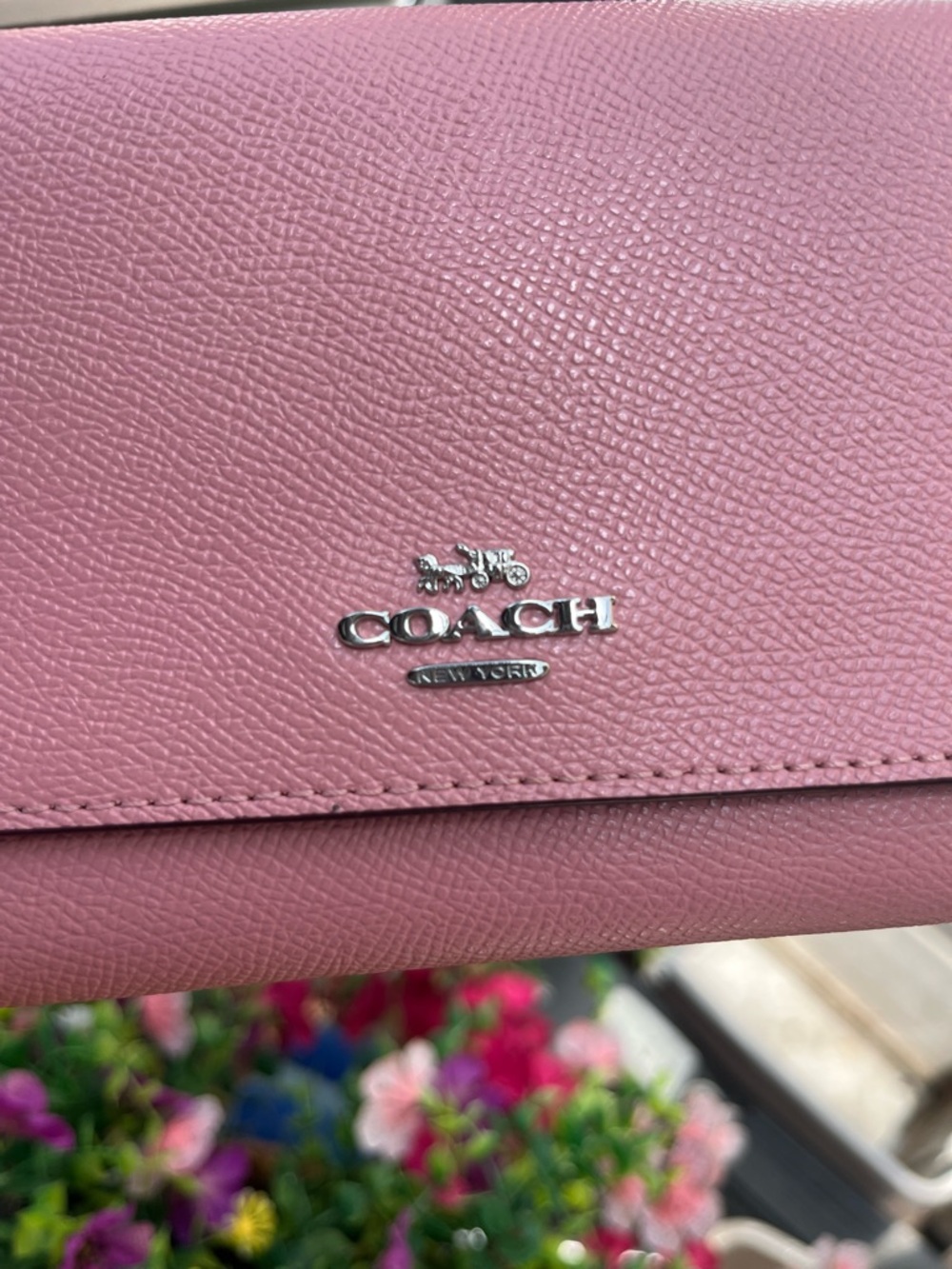 Coach Blush Pink Leather Wallet